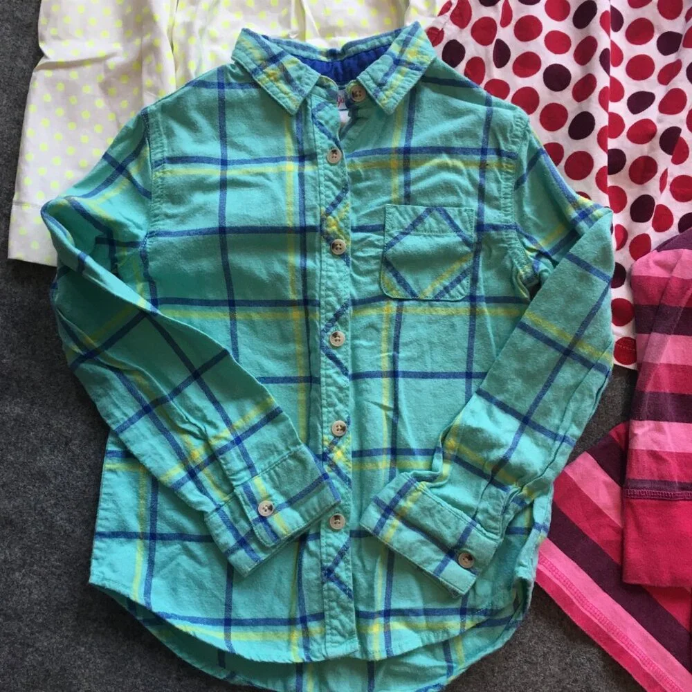 Girl Size 6/6X Clothing Lot 5x Pieces Bulk Winter Preppy Corduroy Flannel Cotton